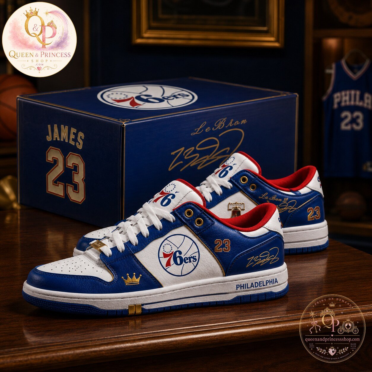 Philadelphia 76ers LeBron James Collector’s Edition Shoes Philadelphia 76ers LeBron James Collector's Edition Athletic Shoes – image 2 of 4