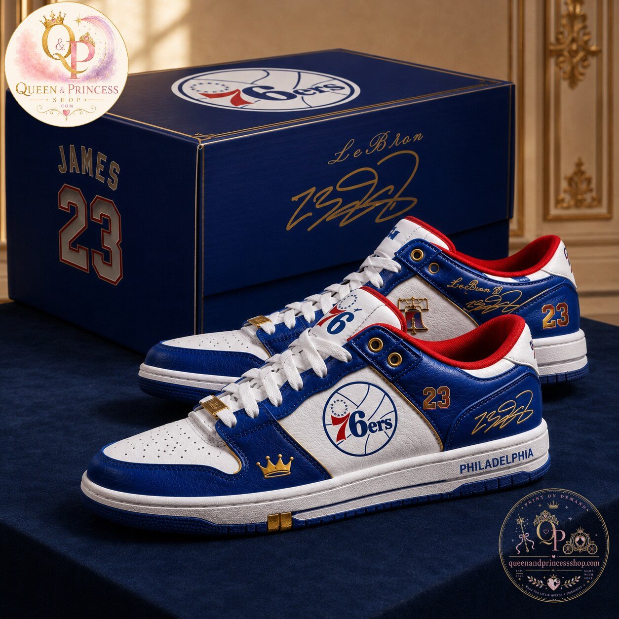 Philadelphia 76ers LeBron James Collector’s Edition Shoes Philadelphia 76ers LeBron James Collector's Edition Athletic Shoes – image 4 of 4