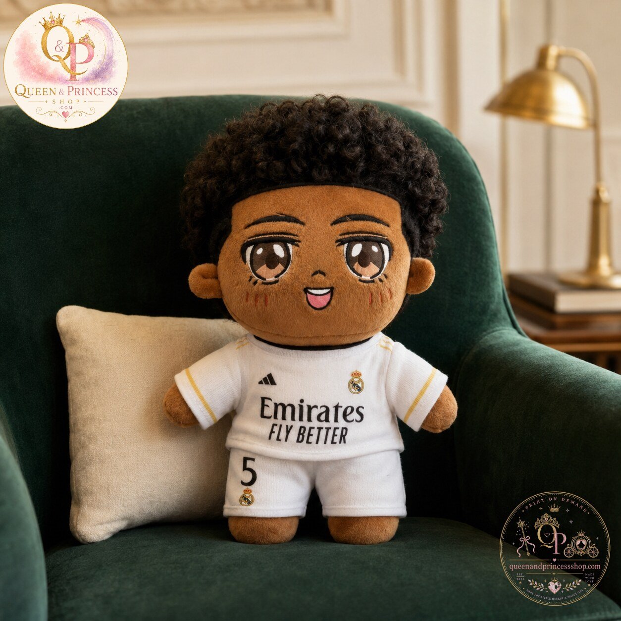 Jude Bellingham Real Madrid No. 5 Football Plush Jude Bellingham Real Madrid No. 5 Football Plush Toy – image 4 of 5