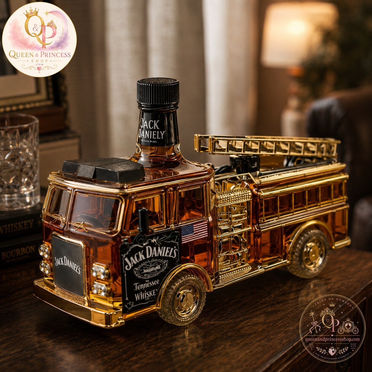 Jack Daniel’s Fire Truck Whiskey Decanter Bottle