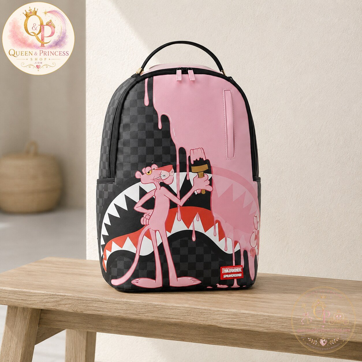 Pink Panther Shark Mouth Sprayground Backpack 7 Pink Panther Shark Mouth Sprayground Backpack