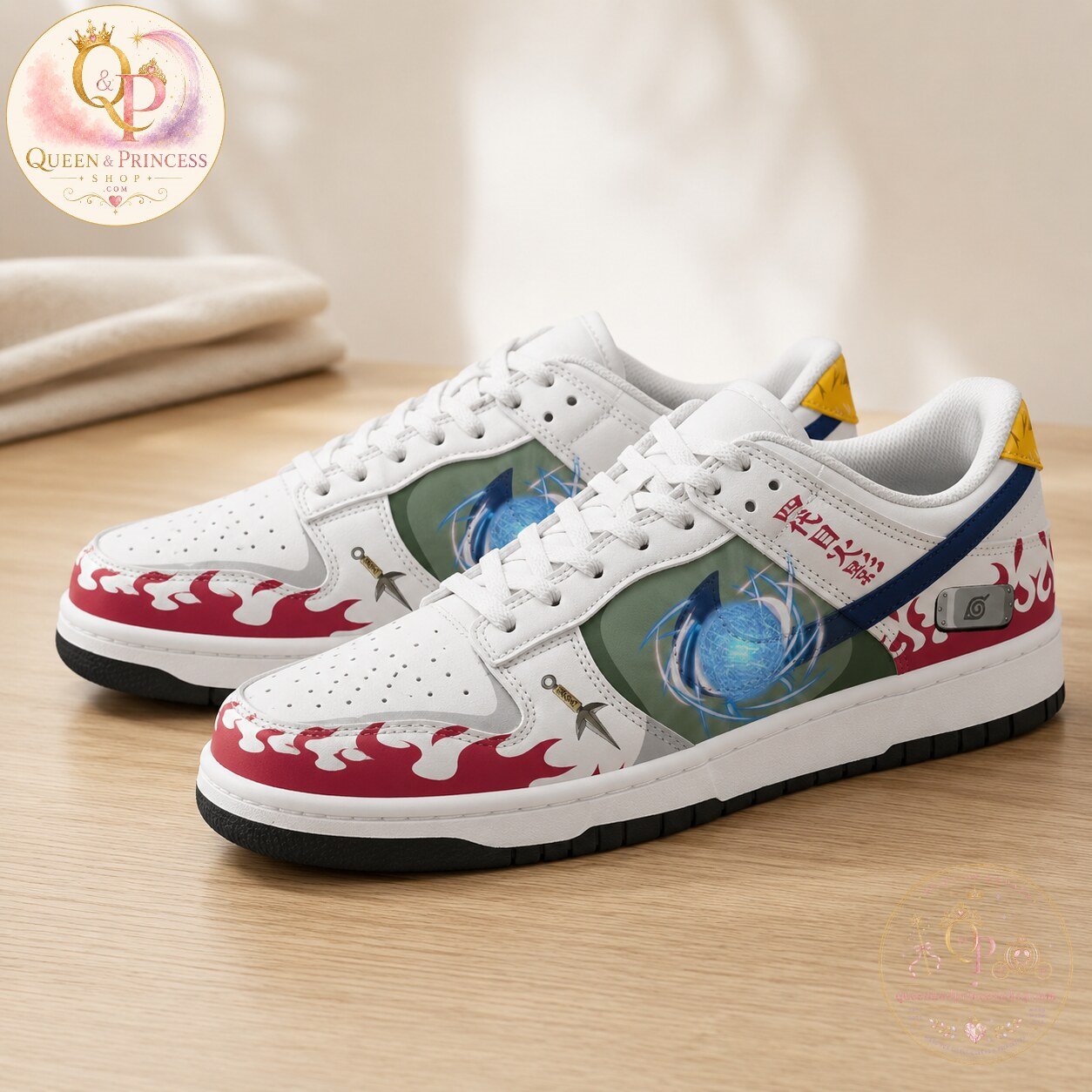 Naruto Minato Namikaze Custom Air Force Shoes 4 Naruto Minato Namikaze Custom Air Force Shoes