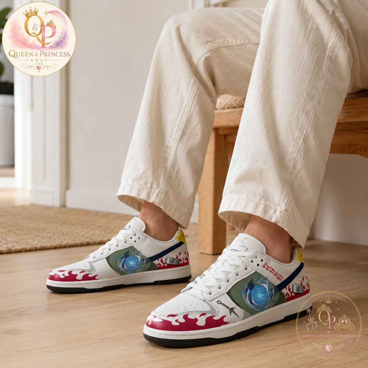 Naruto Minato Namikaze Custom Air Force Shoes 5 Naruto Minato Namikaze Custom Air Force Shoes