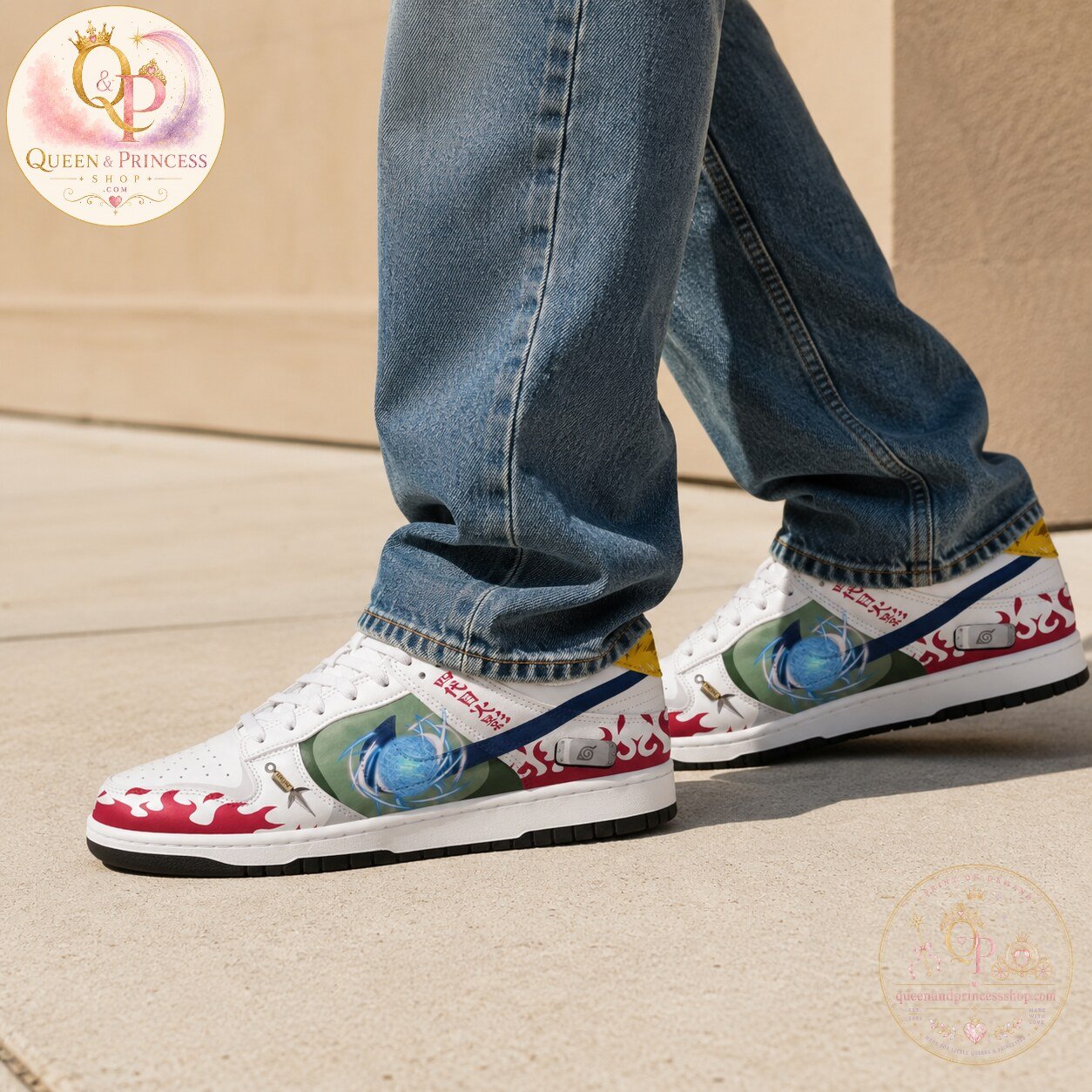 Naruto Minato Namikaze Custom Air Force Shoes 6 Naruto Minato Namikaze Custom Air Force Shoes