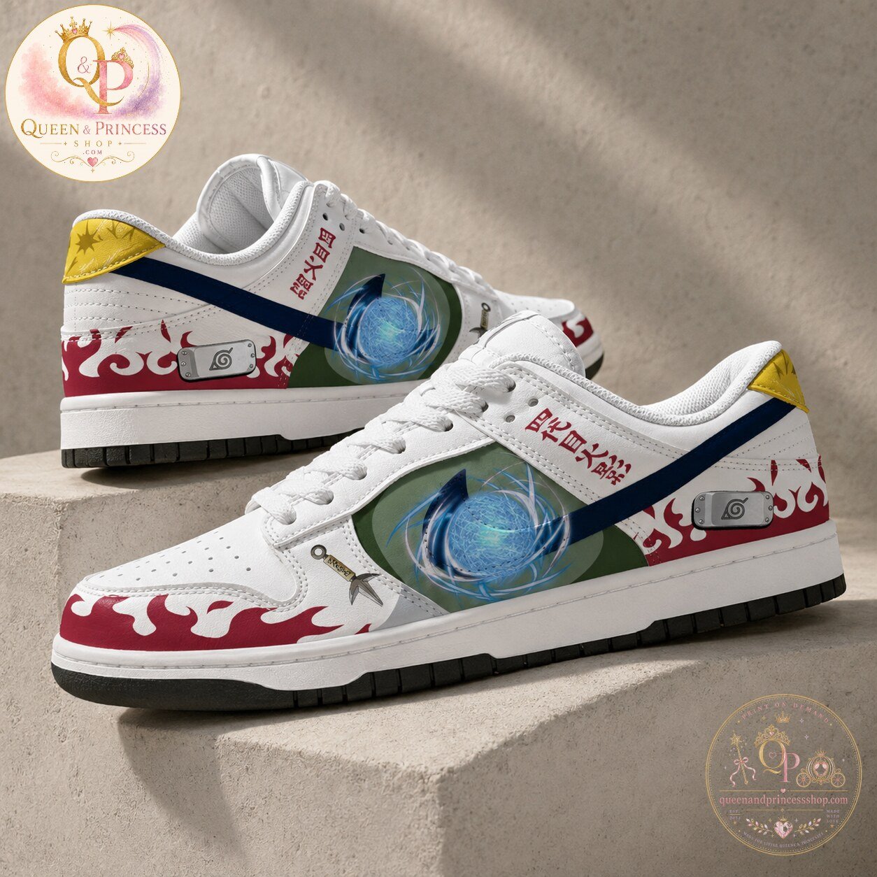 Naruto Minato Namikaze Custom Air Force Shoes 7 Naruto Minato Namikaze Custom Air Force Shoes