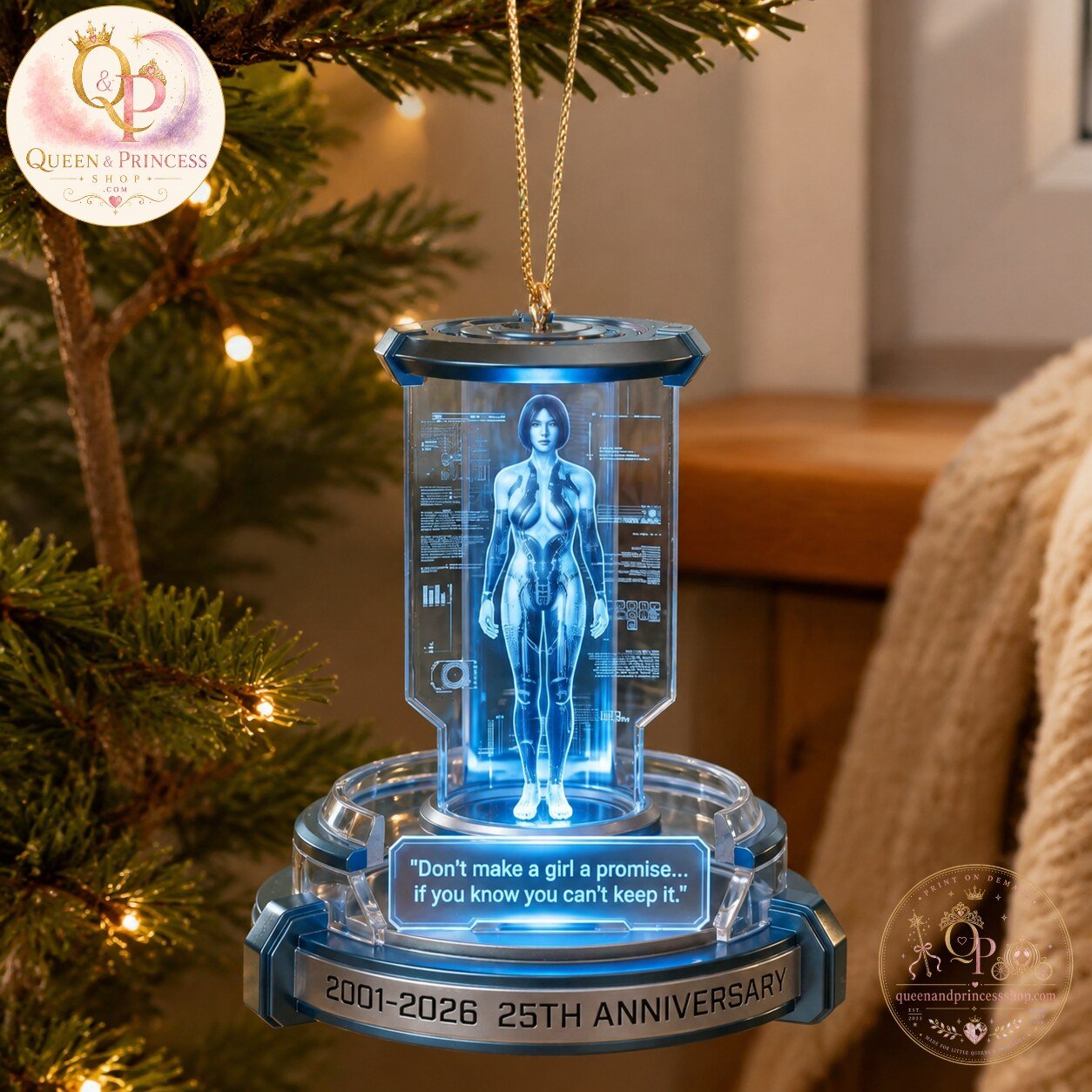 Halo Cortana 25th Anniversary Ornament 4 Halo Cortana 25th Anniversary Ornament