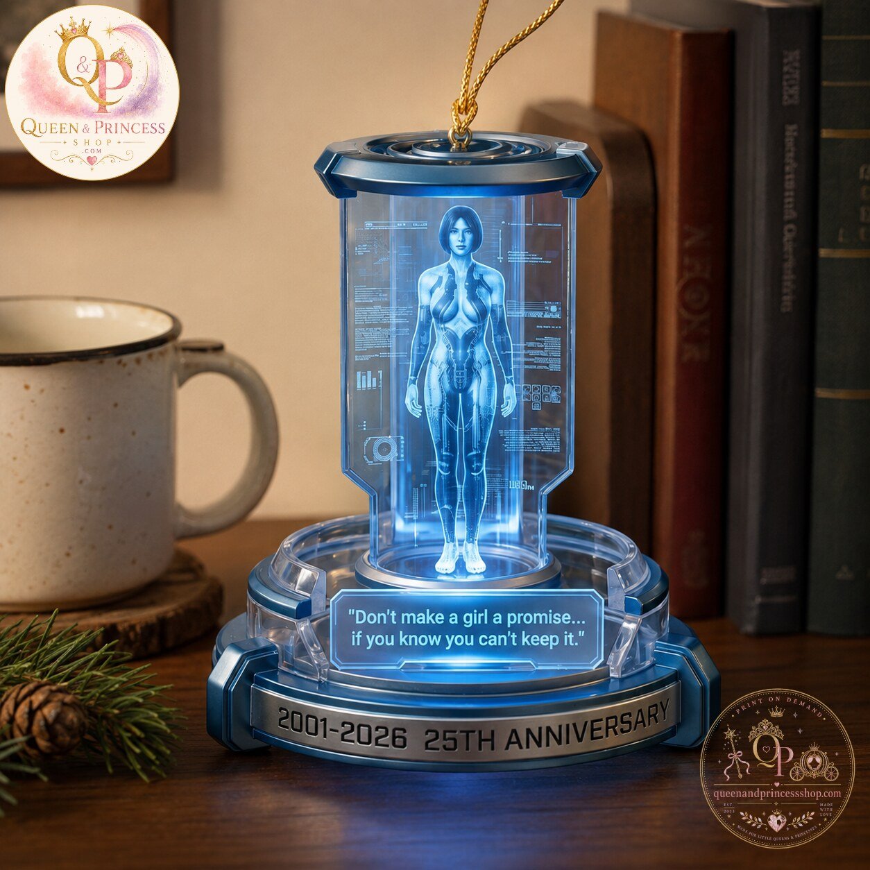 Halo Cortana 25th Anniversary Ornament 5 Halo Cortana 25th Anniversary Ornament